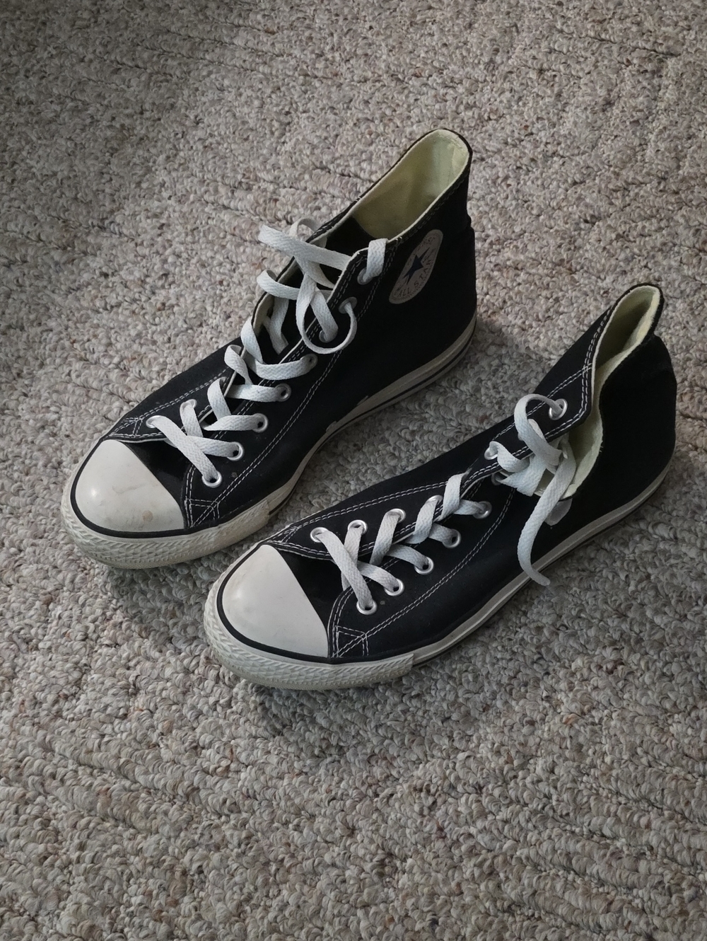 Converse Black High-Top Sneakers Mens 10